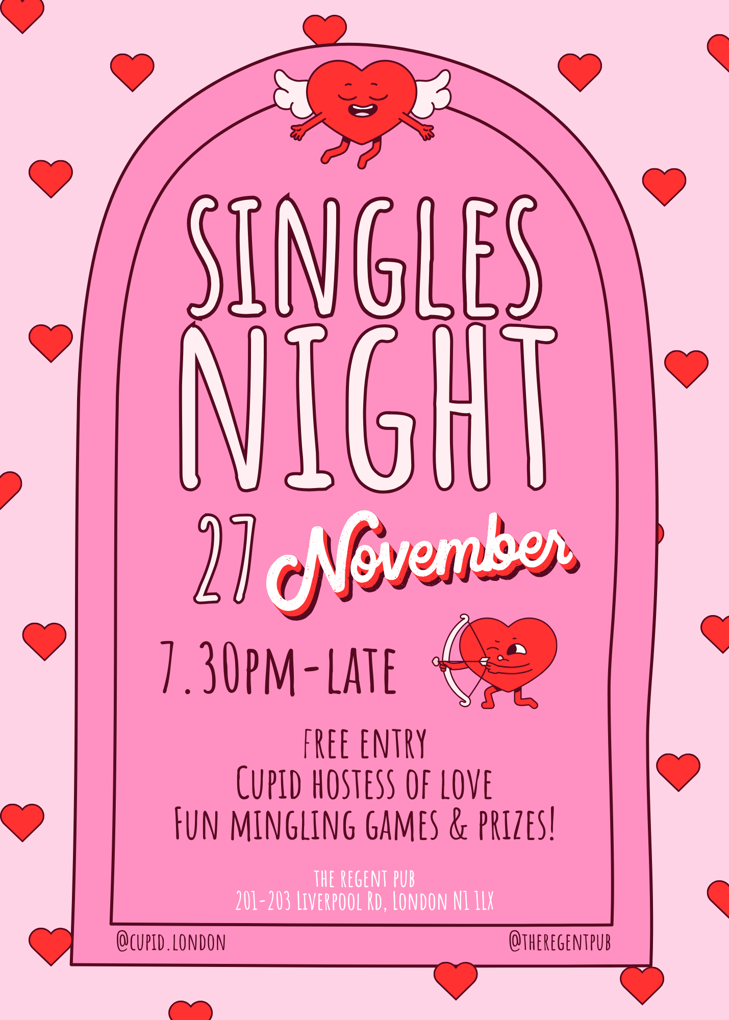 singles night islington London cupid.london